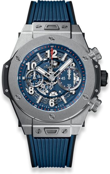 Discount HUBLOT BIG BANG UNICO TITANIUM BLUE watch 411.NX.5179.RX